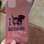 Kawaii I Love Dachshunds iPhone Case