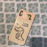 かわいい恐竜スライドカメラ保護iPhoneケース