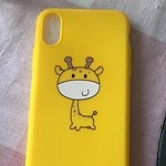 Чехол для iPhone с милым желтым жирафом