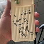 Cute Dinosaur Slide Camera Protection iPhone Case