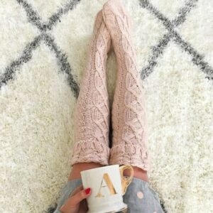 Sexy Cozy Knit Stockings Knitting kawaii