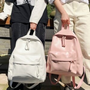 حقيبة ظهر جلدية على طراز Kawaii Preppy Fashion kawaii