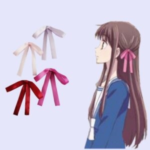 Noeud lolita japonais avec corde à cheveux, kawaii