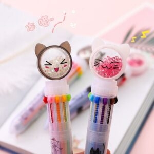 Wielokolorowy długopis Kitty Kawaii 1 szt. Długopis kawaii