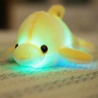 Niedliches leuchtendes Delfin-Plüschtier Kreatives Kawaii