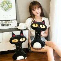 Волшебная плюшевая игрушка «Черный кот» Черная кошка кавайи