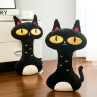 Magisk svart katt plyschleksak Black Cat kawaii