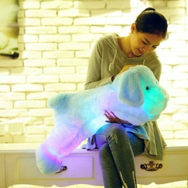 Peluche de perro con luz LED perro kawaii