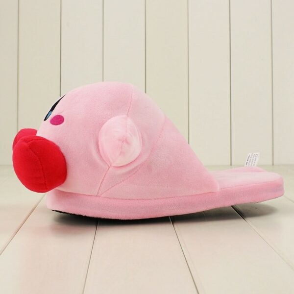 Kawaii Pink Kirby Plush Slippers 32cm Cartoon kawaii