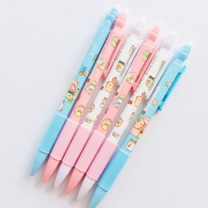Crayon mécanique mignon avec gomme 3PCS - Boutique de mode Kawaii
