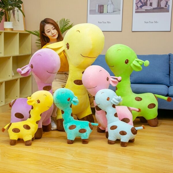 Brinquedos de pelúcia de girafa grande Kawaii Bonecas kawaii
