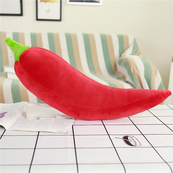 Pluszowa zabawka imitująca czerwone chili