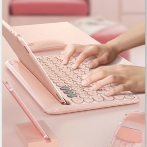Kawaii Pastellfarbene kabellose Tastatur iPad kawaii