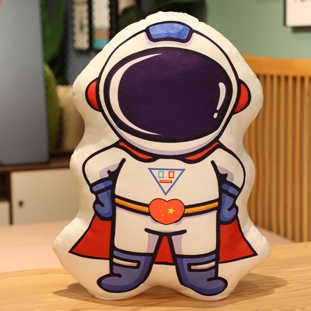 Мультяшная плюшевая игрушка-космонавт-ракета