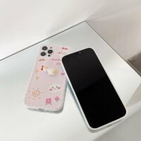 Чехол для iPhone с милой мультяшной розовой уткой Буле кавайи