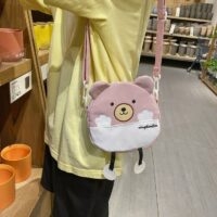 Mini torebka na ramię ze słodkim misiem niedźwiedź kawaii