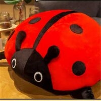 Kawaii sjustjärniga Ladybug Plyschleksak Nyckelpiga kawaii