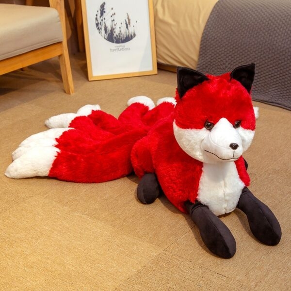 Плюшевые игрушки Red Nine Tails Fox Лиса кавайи