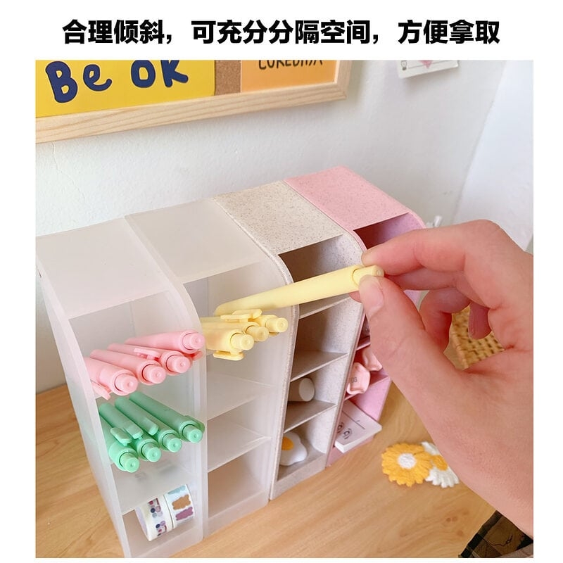 Cute 4 Grids Desk Storage Box - Kawaii Fashion Shop  Cute Asian Japanese  Harajuku Cute Kawaii Fashion Clothing