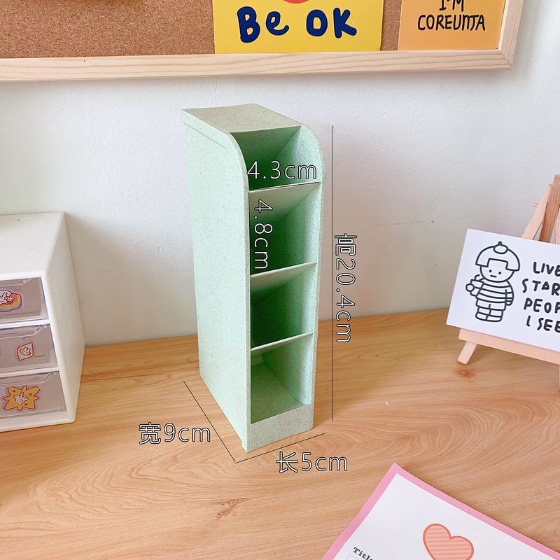 1pc Stationery Desk Organizer For Students Two-layer Four-grid Drawer Type  Organizing Box For Kids' Hair Accessories, Pens And Notebooks Storage