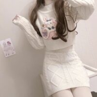 Kawaii Bunny Surprise Pullover / Rock Harajuku-Kawaii