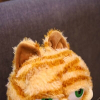 Kawaii Fat Angry Cat mjuk plyschleksak Katt kawaii