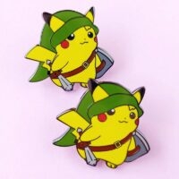 Broche de desenho animado Kawaii Pikachu Desenho animado kawaii