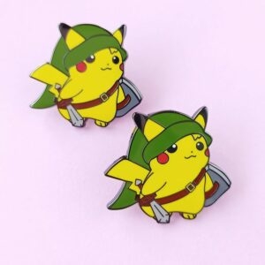 Broche de dibujos animados de Pikachu Kawaii
