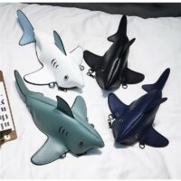 Graziosa borsa a tracolla con squalo Cartone animato kawaii