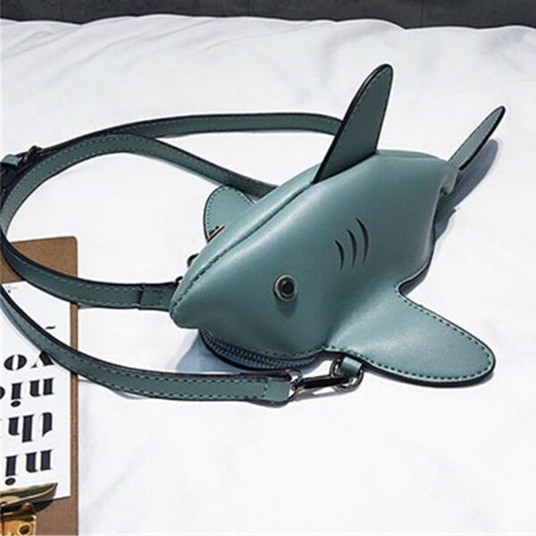 Joli sac à bandoulière requin Dessin animé kawaii