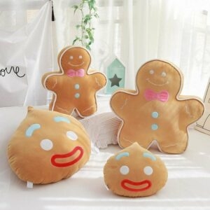 Gingerbread Man Stuffed Plush Pillow