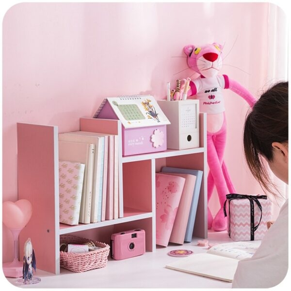 Organizador de escritorio irregular rosa dulce Organizador de escritorio kawaii