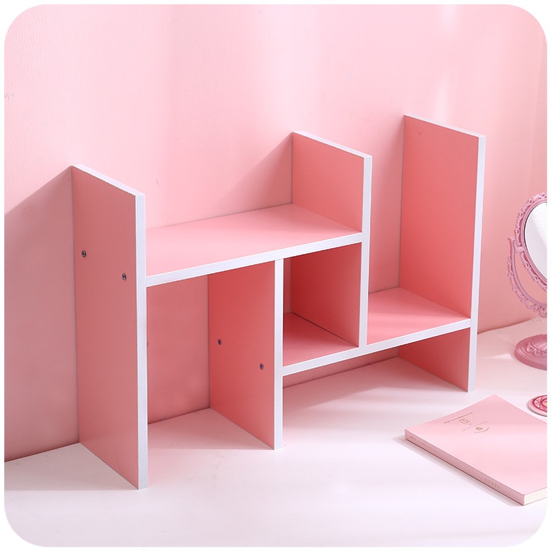 ELITEROO Desktop Shelf, Aesthetic Desk Organizer Table Top Mini Bookshelf,  3 Tier Wooden Desk Supplies Organizers and Storage Stand Cubicle Accessories  for Women Office, Pink - Yahoo Shopping