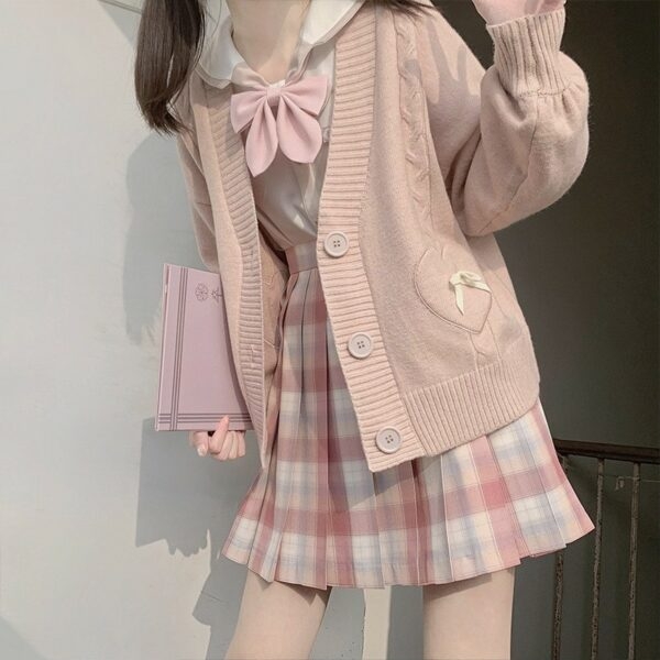 かわいい青少年制服セーター日本のかわいい