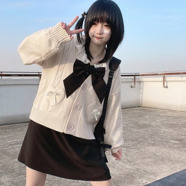 Pull d'uniforme scolaire pour jeunes Kawaii Kawaii japonais