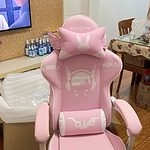 Krzesło do gier Kawaii Pink Love Anime