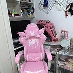 Krzesło do gier Kawaii Pink Love Anime