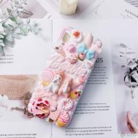 Cute 3D Rabbit Flower iPhone Case DIY kawaii