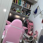 Cadeira para jogos de anime rosa Kawaii Love