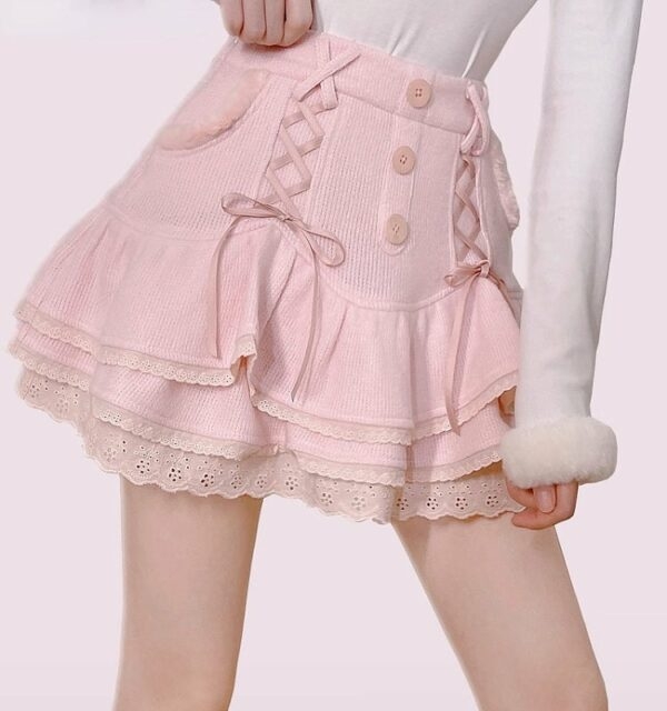 Pink Dollette Skirt Dollette Skirt kawaii