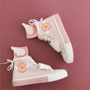 Chaussures en toile roses Cardcaptor Sakura Wings