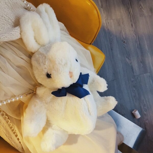 Borsa a tracolla Kawai in coniglio bianco coniglietto kawaii