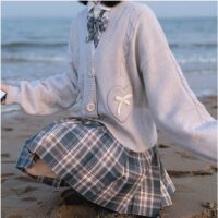 Sweter Kawaii dla młodzieży szkolnej Kawaii japońskie
