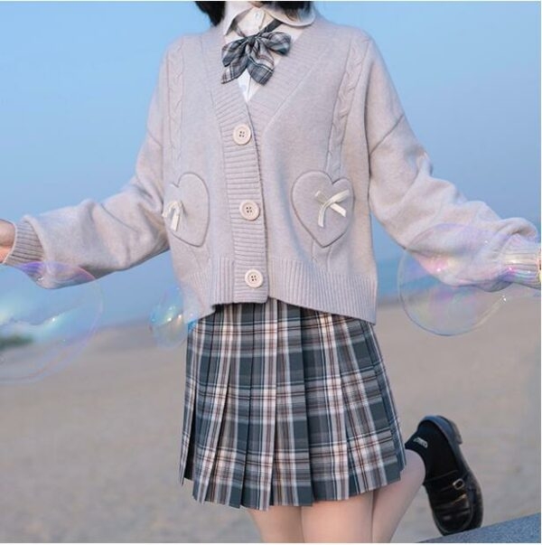 Suéter de uniforme escolar juvenil Kawaii Kawaii japonês