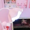 Kawaii Rosa Sakura Lampada da scrivania Luce
