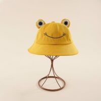 Sombrero de cubo de rana kawaii lindo kawaii