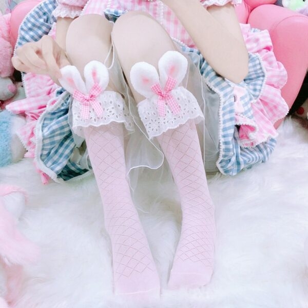Kawaii Bunny Bow-sokken Cosplay-kawaii