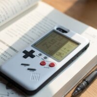 Capa de telefone Gameboy retrô para iPhone Máquina de jogo kawaii