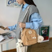 Mini sac à dos coréen en peluche Kawaii coréen