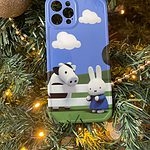 Чехол для iPhone «Милый кролик-корова-кролик»